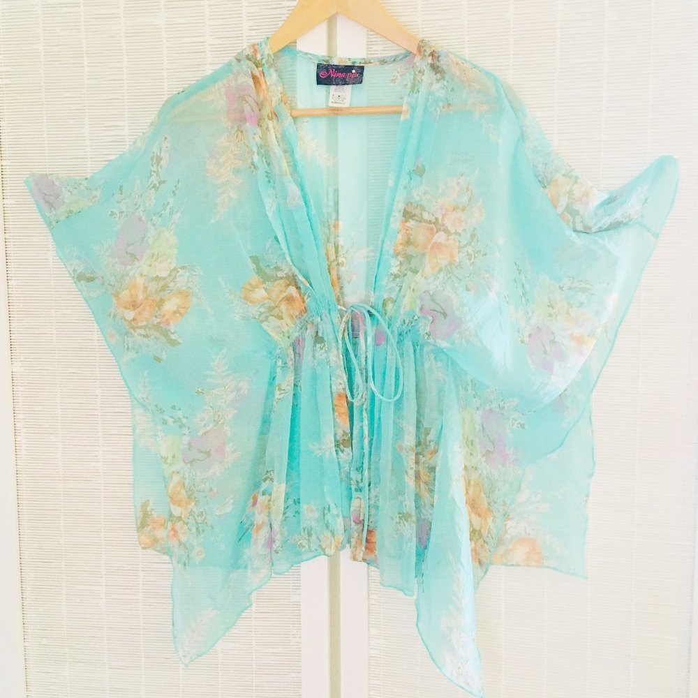 Nina Piu Sheer Cover-Up/Blouse